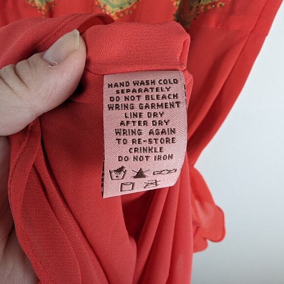 Bandolino Red and Gold Maxi Dress - Picture 9 of 9